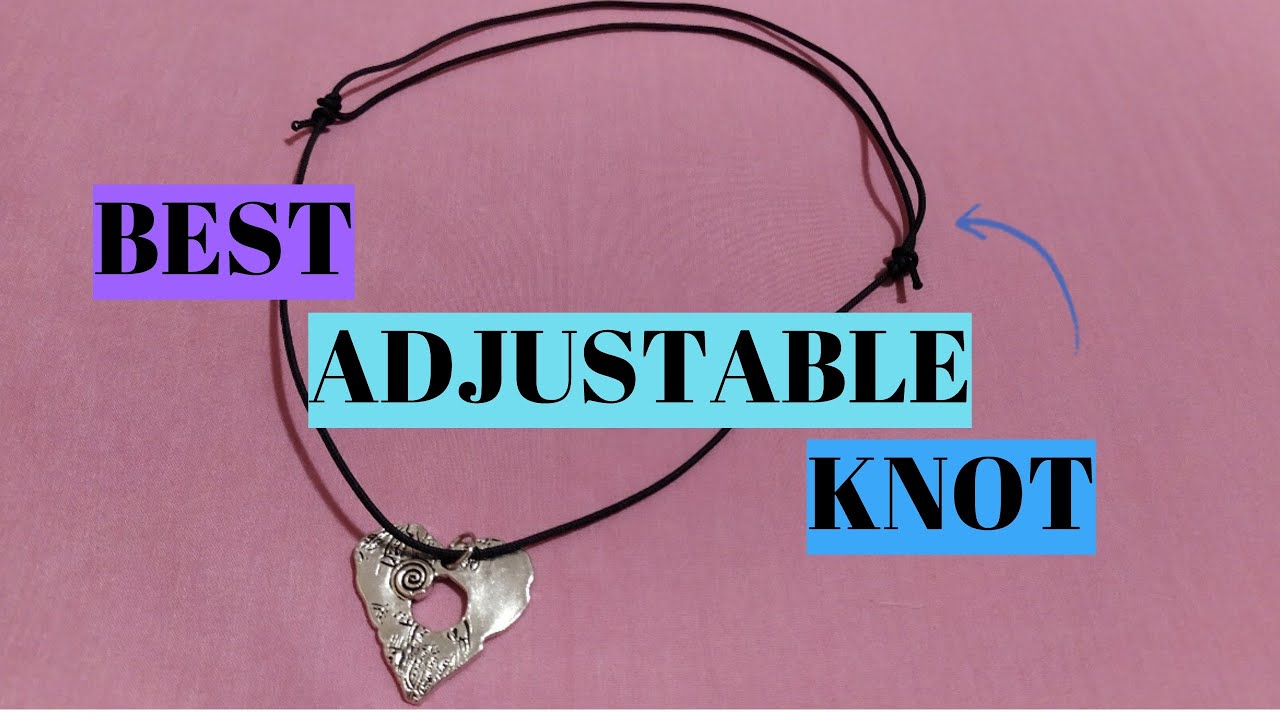 Adjustable knot for necklace | Κόμπος αυξομείωσης για κολιέ - YouTube