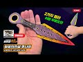 쿠나이 수리검 만들기(무료도안) - 종이박스로 쉬운 닌자 무기 단검 완성 - 2가지 컬러 무기 접기