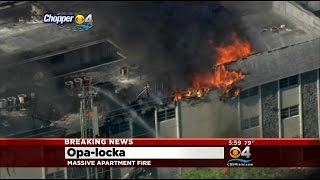 Massive Fire Rips Through Opa-Locka Apartment Building