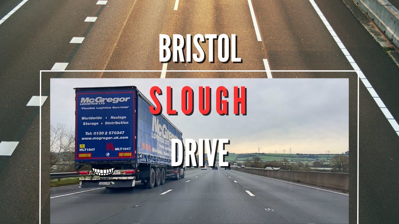 Bristol - Slough England Drive With Relaxing Music  | M4 | January 2025