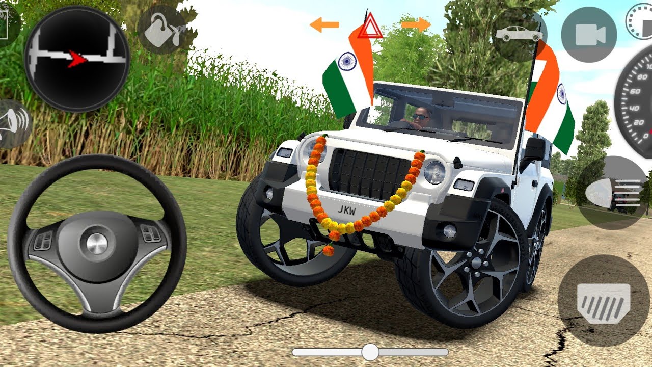🔥Modified Mahindra Thar 🚙(Dollar Song )🇮🇳 Games: Indian cars simulator 3D