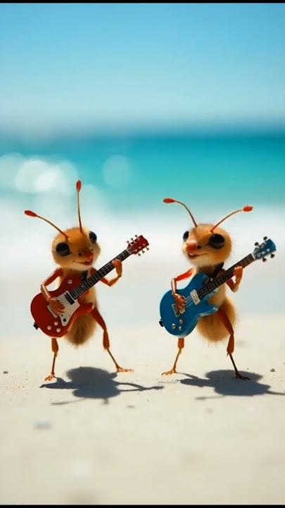 two ants playing a guitar 🐜 #highlights #subscribe #fypシ゚viral