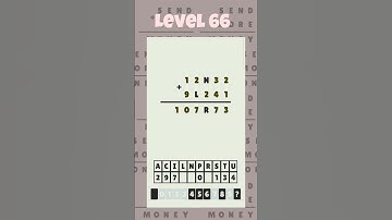 Level 66 - Cryptarithm: android game math  #cryptarithm