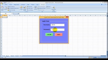 Create Login Form with Microsoft Excel by VBA Code