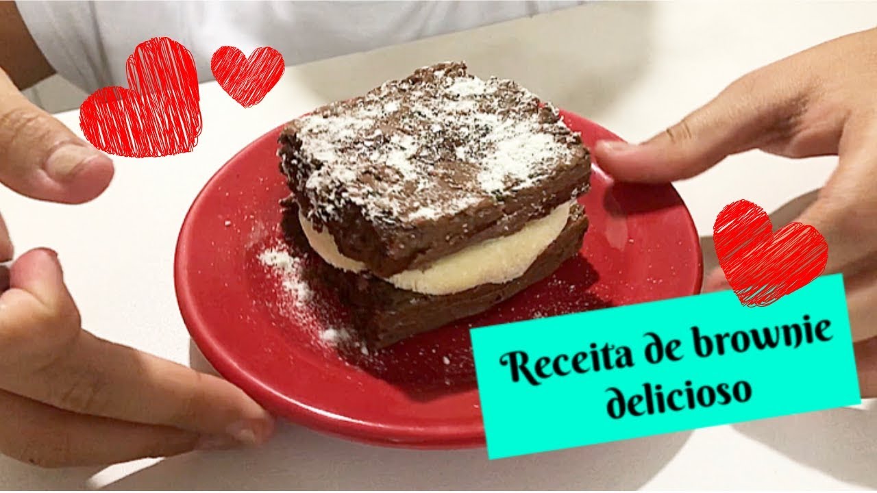 BROWNIE COM RECHEIO DE BRIGADEIRO DE NINHO RECEITA