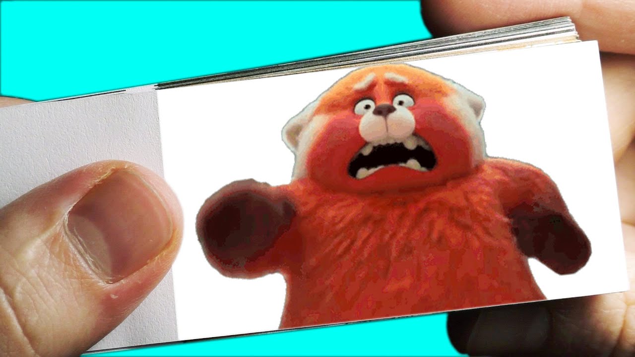 Turning red Run animation meme - Flipbook