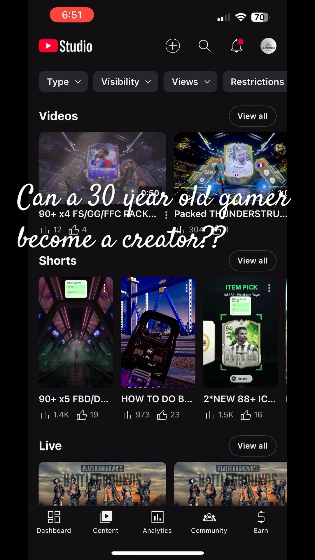 Can You Help A 30 Year Old Gamer Become A Creator Gamer Gaming Oardefault 