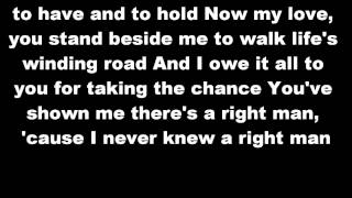 The Right Man Christina Aguilera Lyrics