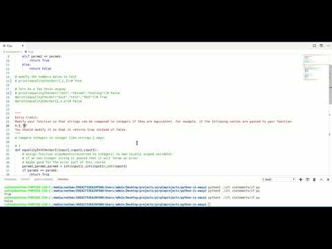 Python is Easy - If Statements