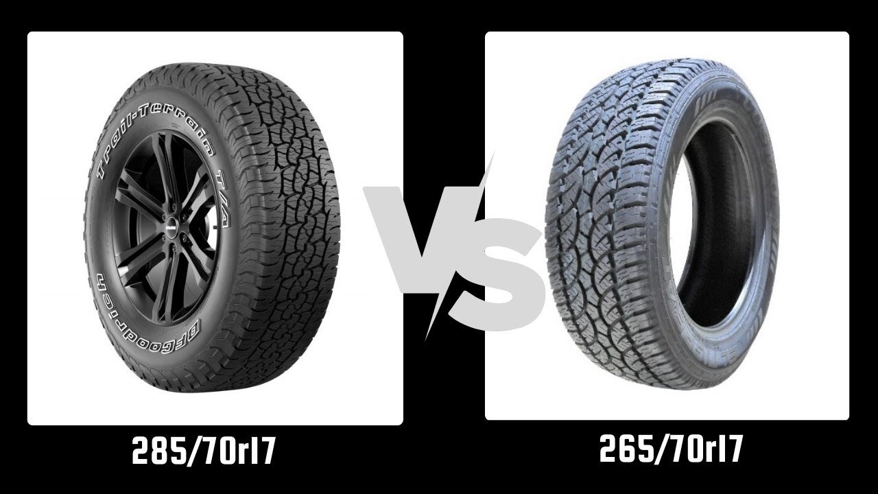Tire Size 285/70r17 vs 265/70r17 - YouTube