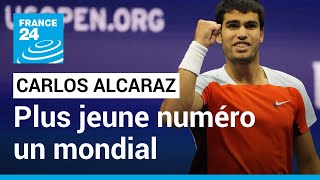Carlos Alcaraz, vainqueur de l'US Open, devient le plus jeune numéro 1 mondial du tennis