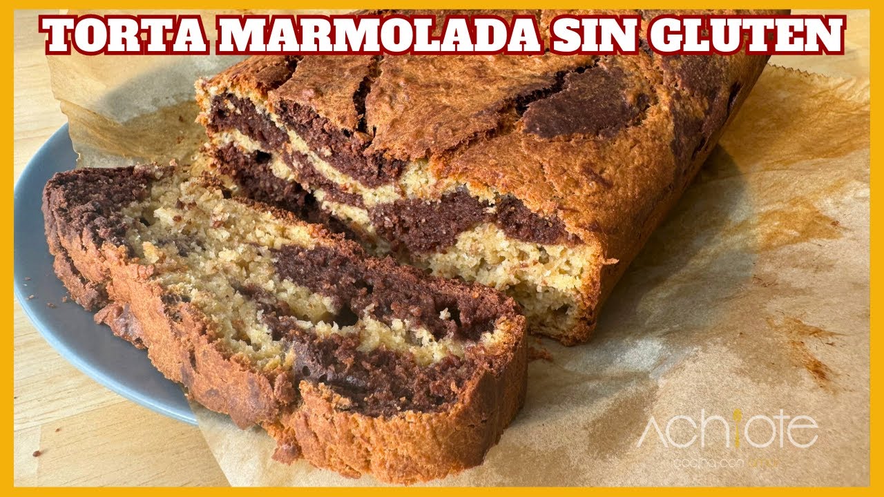 TORTA MARMOLADA de AVENA y endulzada con BANANO | Una opción más sana y exquisita!
