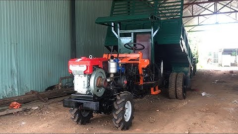 xe công nông vô lăng cầu đẩy ( 2 cầu ) GARA ĐÔNG XUÂN bộ nhông tời siêu to độc nhất vô nhị | KPƠL tv