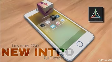How I made my New Intro with Prisma 3d app on phone | full tutorial