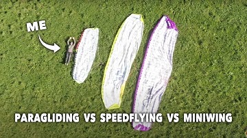 paragliding vs speedflying vs miniwing