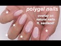 polygel overlay manicure ft. saviland!