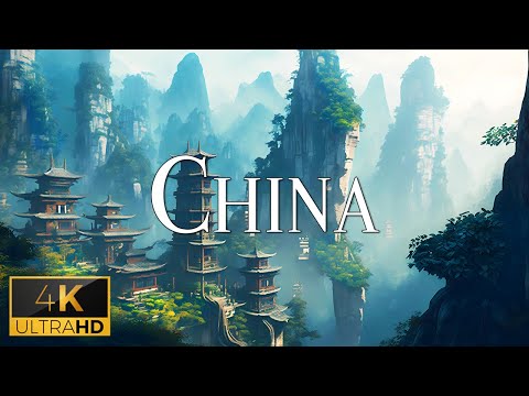 FLYING OVER CHINA (4K Video UHD) - Peaceful Piano Music With Beautiful Nature Film For Stress Relief