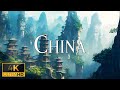 FLYING OVER CHINA (4K Video UHD) - Peaceful Piano Music With Beautiful Nature Film For Stress Relief