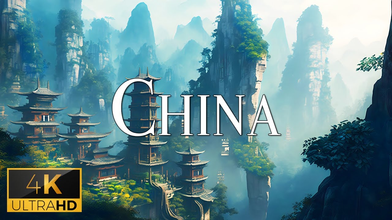 ⁣FLYING OVER CHINA (4K Video UHD) - Peaceful Piano Music With Beautiful Nature Film For Stress Relief