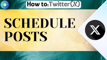 How To Schedule Posts On X / Twitter Update 2024
