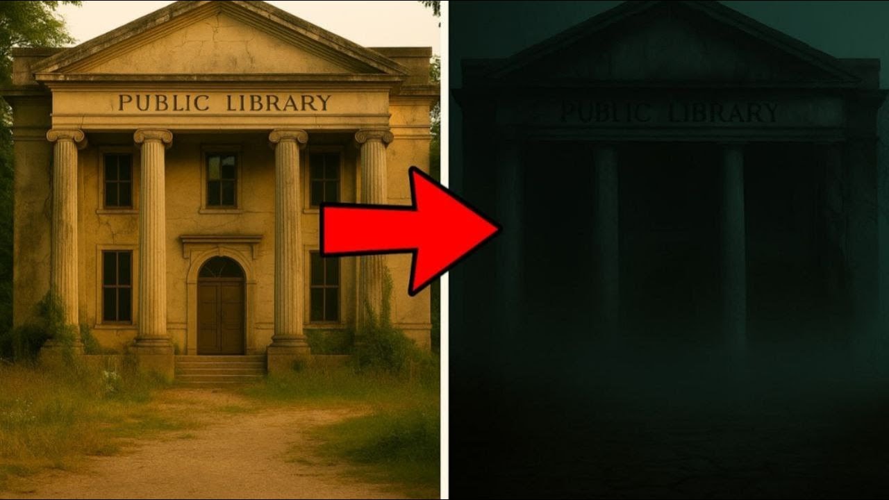 Abandoned Library Horror Story – What It Looks Like at Night - YouTube