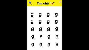 Trò chơi tìm chữ cái Y | Chữ cái tiếng Việt #nguyenthilananh #shorts