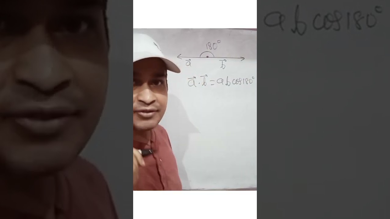 DOT PRODUCT OF TWO ANTIPARALLEL VECTORS shorts physics vector YouTube Dot product of two antiparallel vectors shorts physics vector youtube