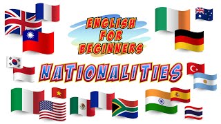 Nationalities. Be Verb. English for Beginners. Lesson 1