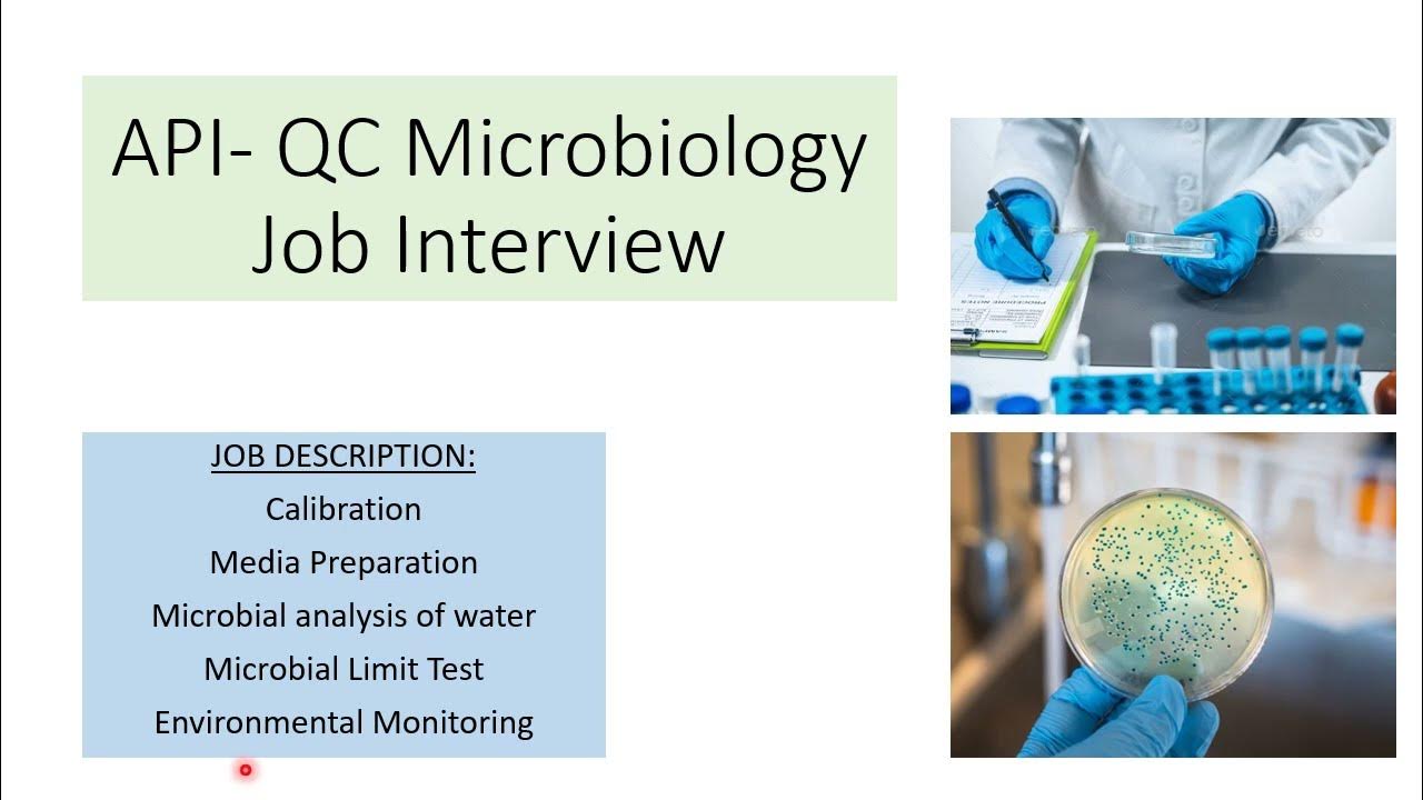 API | QC MICROBIOLOGY JOB INTERVIEW | Media preparation | Calibration ...