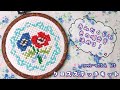 【crossstitch kit】クロスステッチキットで遊ぶ（プチフープ:アネモネとレース）#crossstitch
