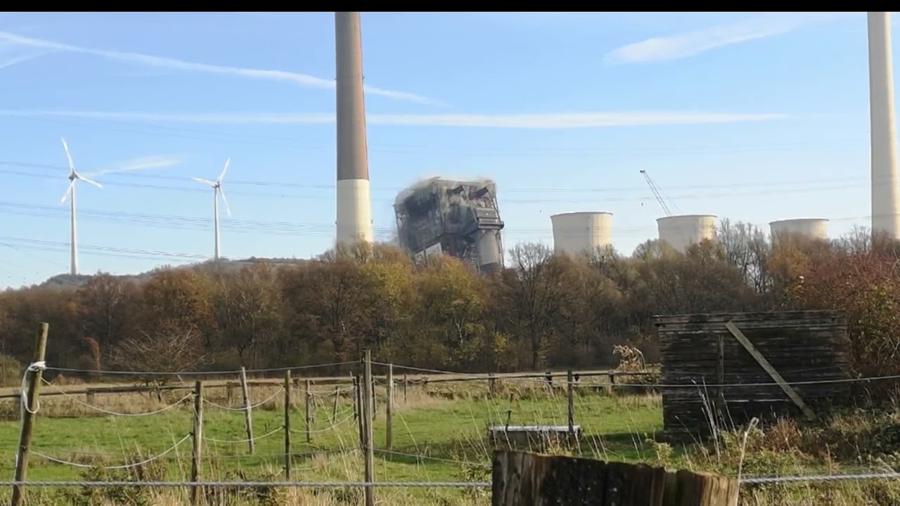 Sprengung Kesselhaus Block F Kraftwerk Gelsenkirchen Scholven 22.11.2025