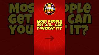 Most People Get 2/3 😏 Can You Beat It? | Emoji Movie Quiz