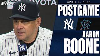 Aaron Boone praises Yankees offense vs Marlins during home opener