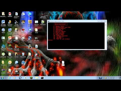 Batch Pc Helper Menu