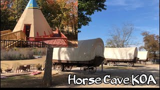 Horse Cave KY KOA | Stay in a Covered Wagon | TeePee | Treehouse | Mammoth Cave