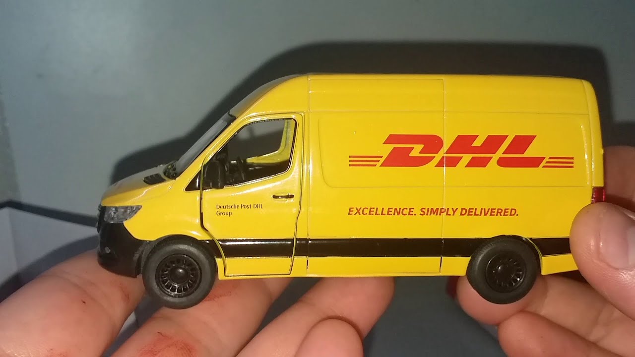 Kinsmart Mercedes-Benz Sprinter Van - DHL delivery