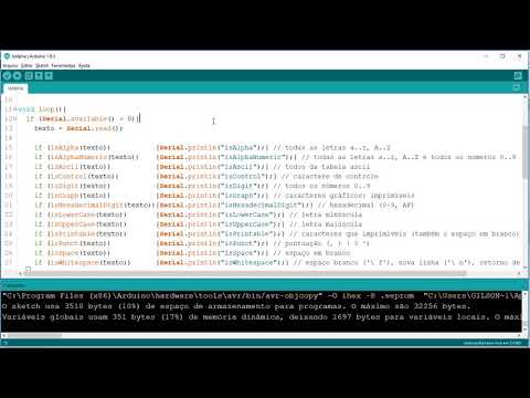 5.14.1 - Caracteres (Curso Arduino Aula 63)