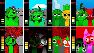 Only Vineria In All Different New Mods - Cute Vs Scary Incredibox Sprunki