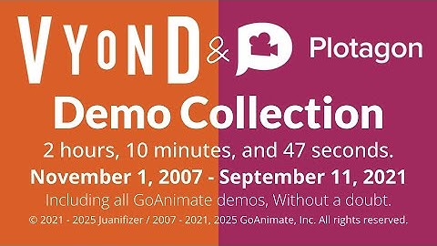 Vyond/Plotagon Demo Collection (2007-2021)