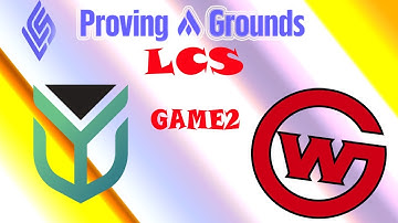 RSV vs WC  Week 2 Game 2  2021 LCS Proving Grounds Summer   Resolve  vs  Wildcard Red