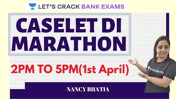 Caselet D.I 3 Hour Marathon | Target SBI Clerk Mains 2020 | Nancy Bhatia