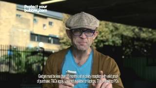 Protect Your Bubble Gadget Insurance TV Advert 2013 - 2014. Jason Bradbury 30 Sec