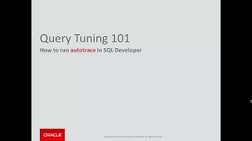 Query Tuning 101 - How to Run Autotrace in SQL Developer