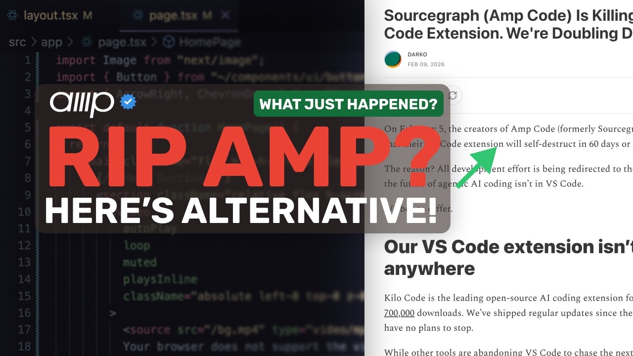 RIP Amp Code? : Amp Code VS Code Extension is done, Here's the alternative for you.