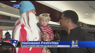 Patriots Host Halloween Party For Pediatric Cancer Patients