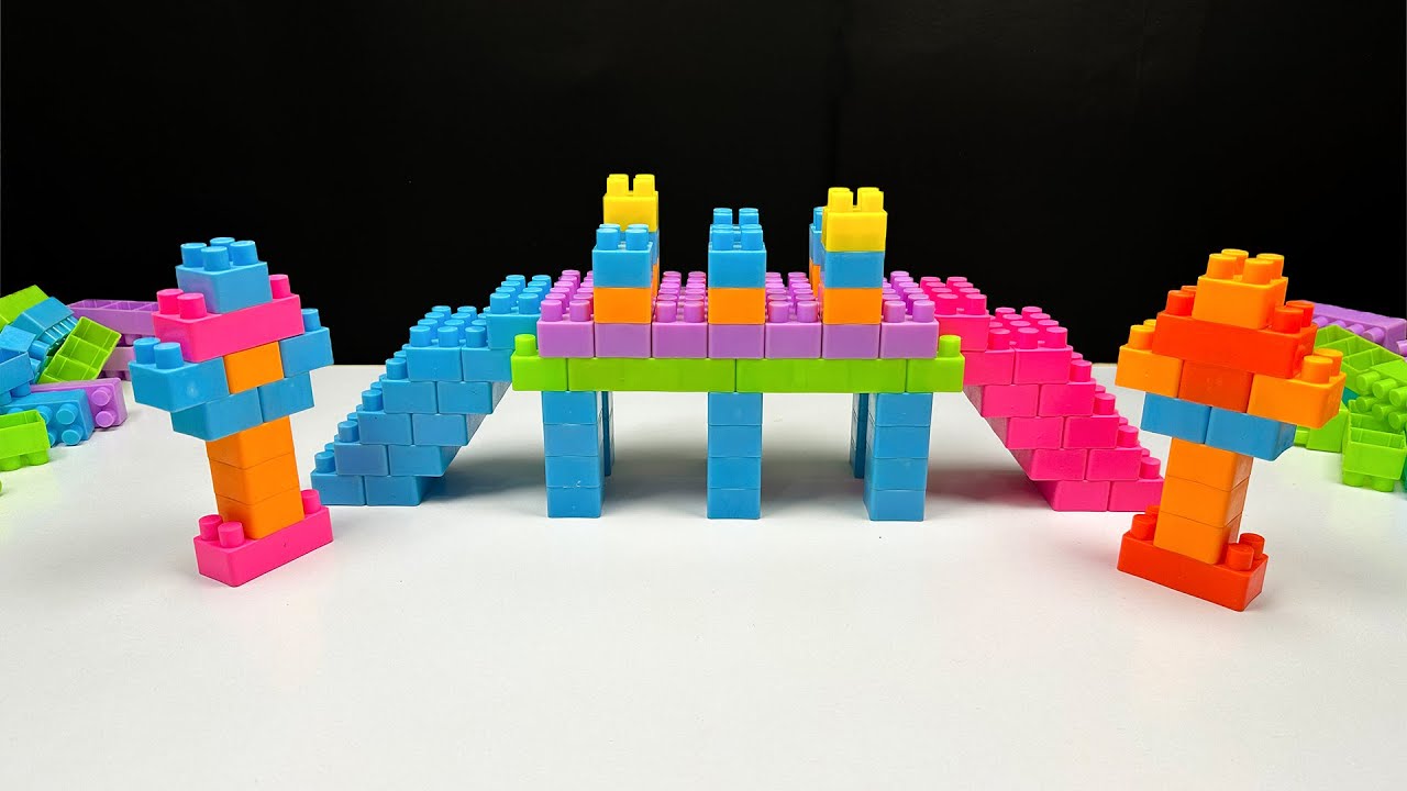 Satisfying DIY Bridge ASMR/Building Blocks/Lego Building Video/block game