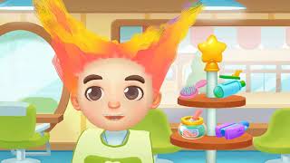 Fun Baby Panda Play & Learn hair cutting Kids Game | Fun Games For Children | BabyBus #4 screenshot 5