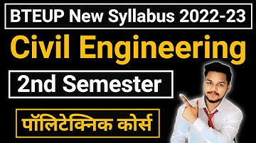 Polytechnic/Diploma 2nd Semester Syllabus Civil Engineering || Civil Engineering 2022-23 ||