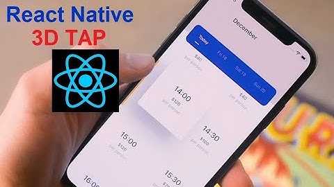 3D Tap - React Native  [Recyclerlistview]