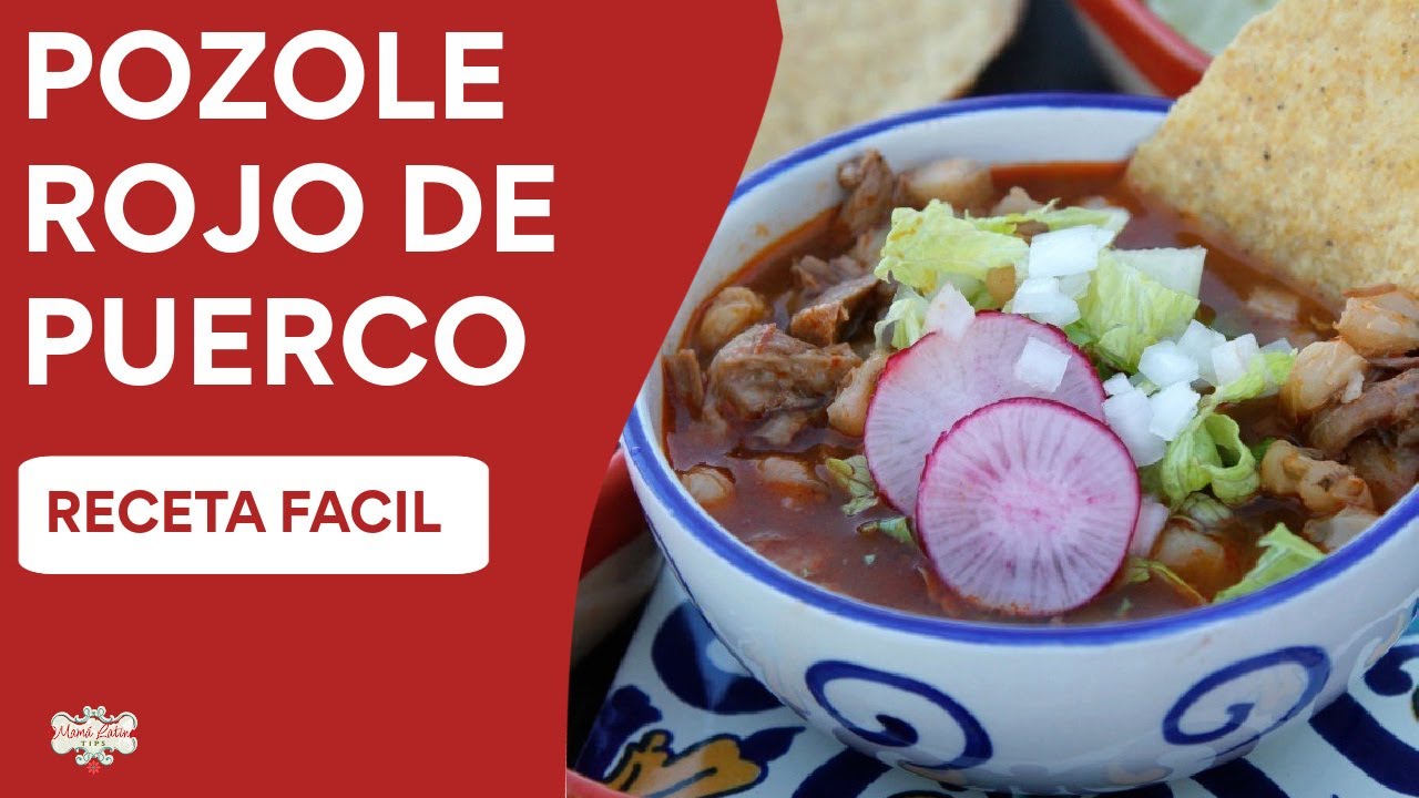 Pozole Rojo de Carne de Puerco y Chile Guajillo RECETA FACIL YouTube